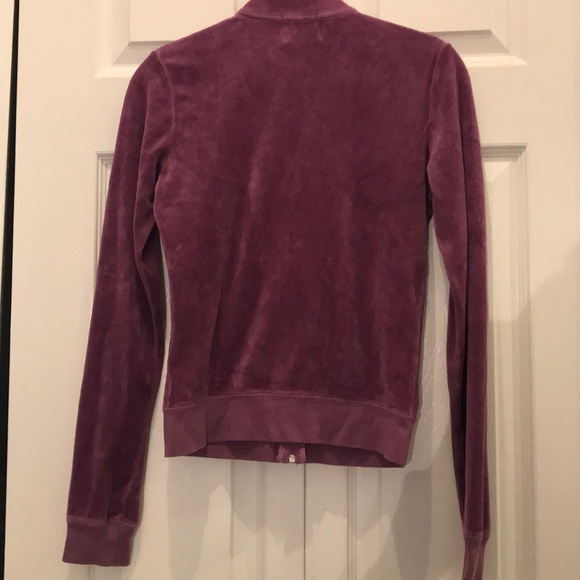 Juicy Couture purple mock neck hoodie size S - Picture 5 of 7